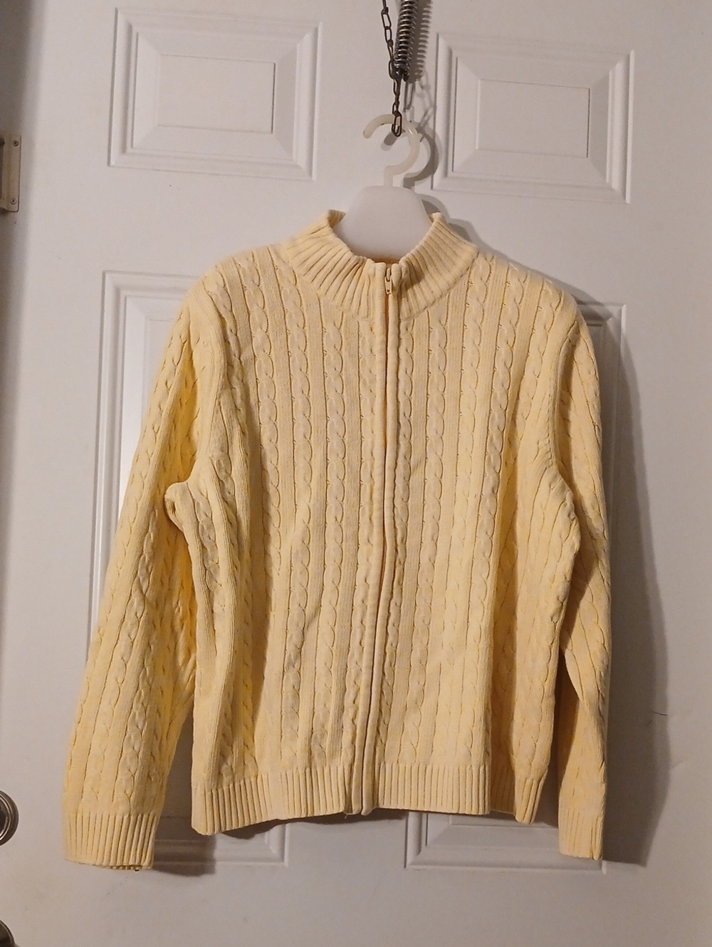 Appleseed's Cable-Knit Zip-Up Women's Sweater